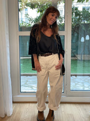 Pantalon Bianca Écru
