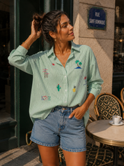 Chemise Bonbon vert
