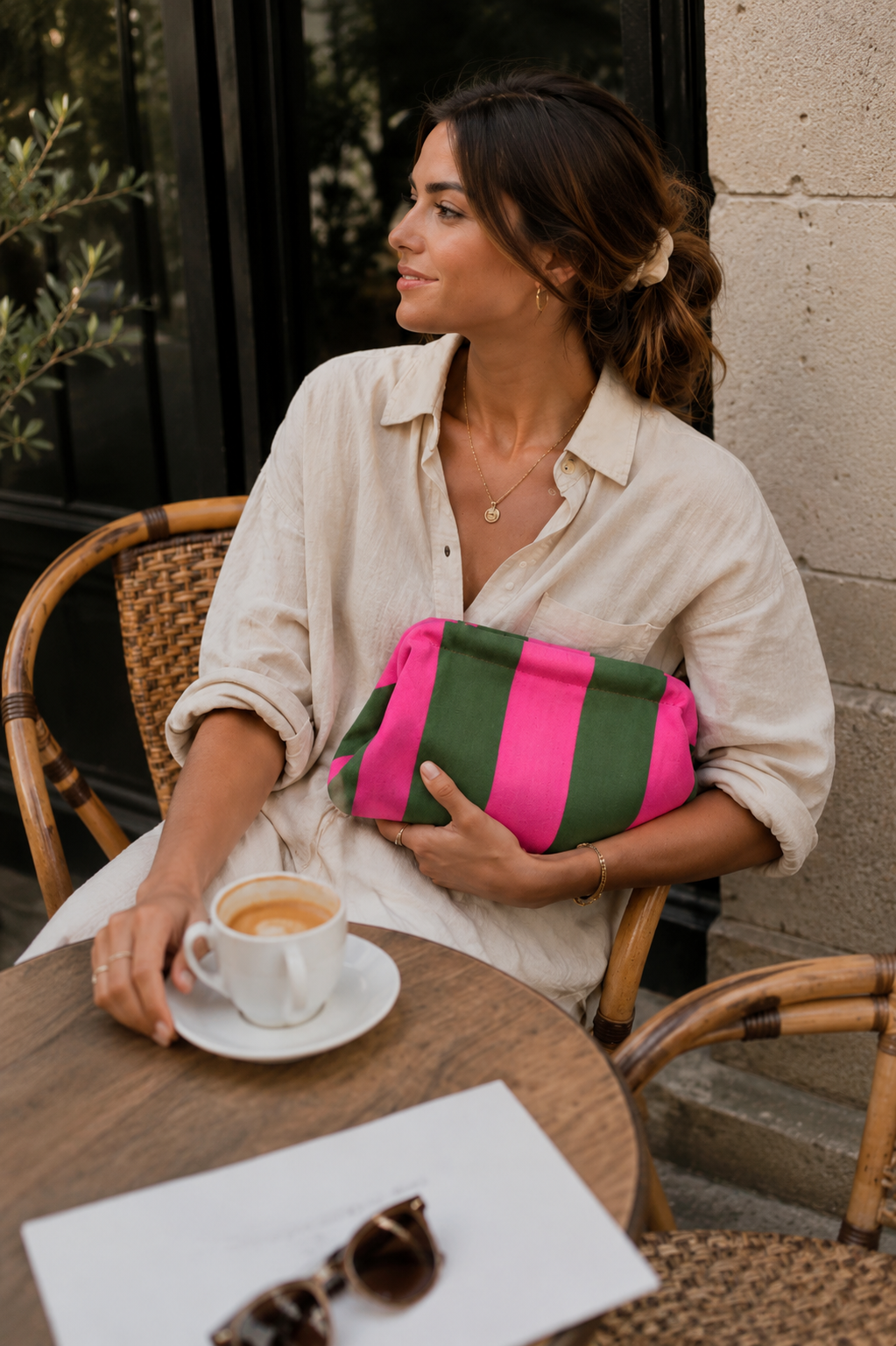 Pochette Béa vert