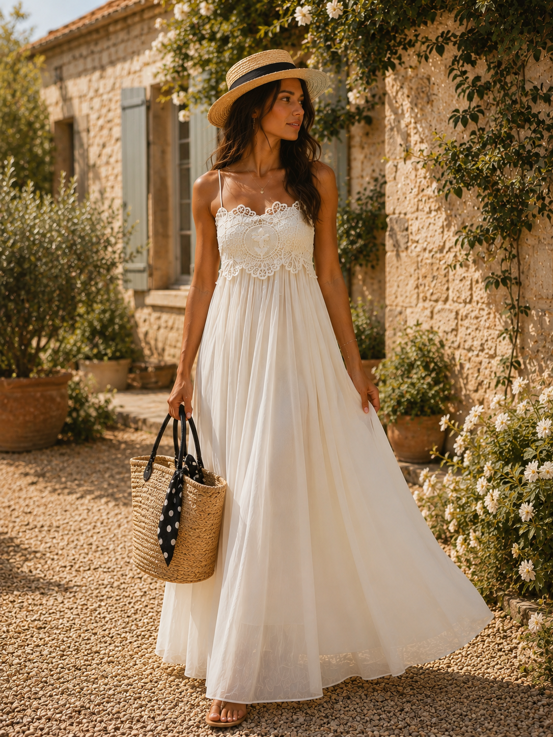 Robe Angelique écru