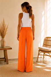 Pantalon Éden orange