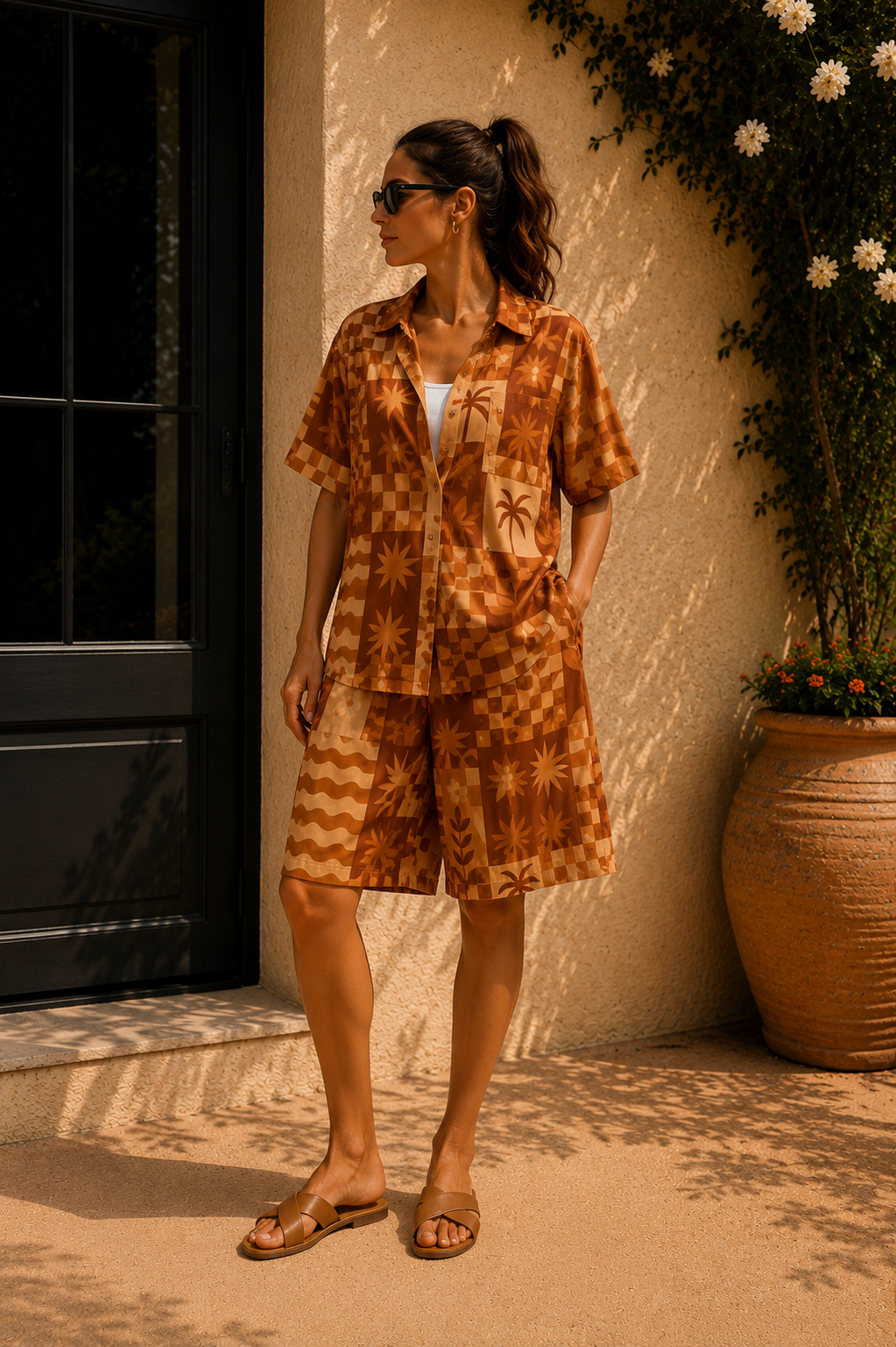 Chemise Palmy Choco