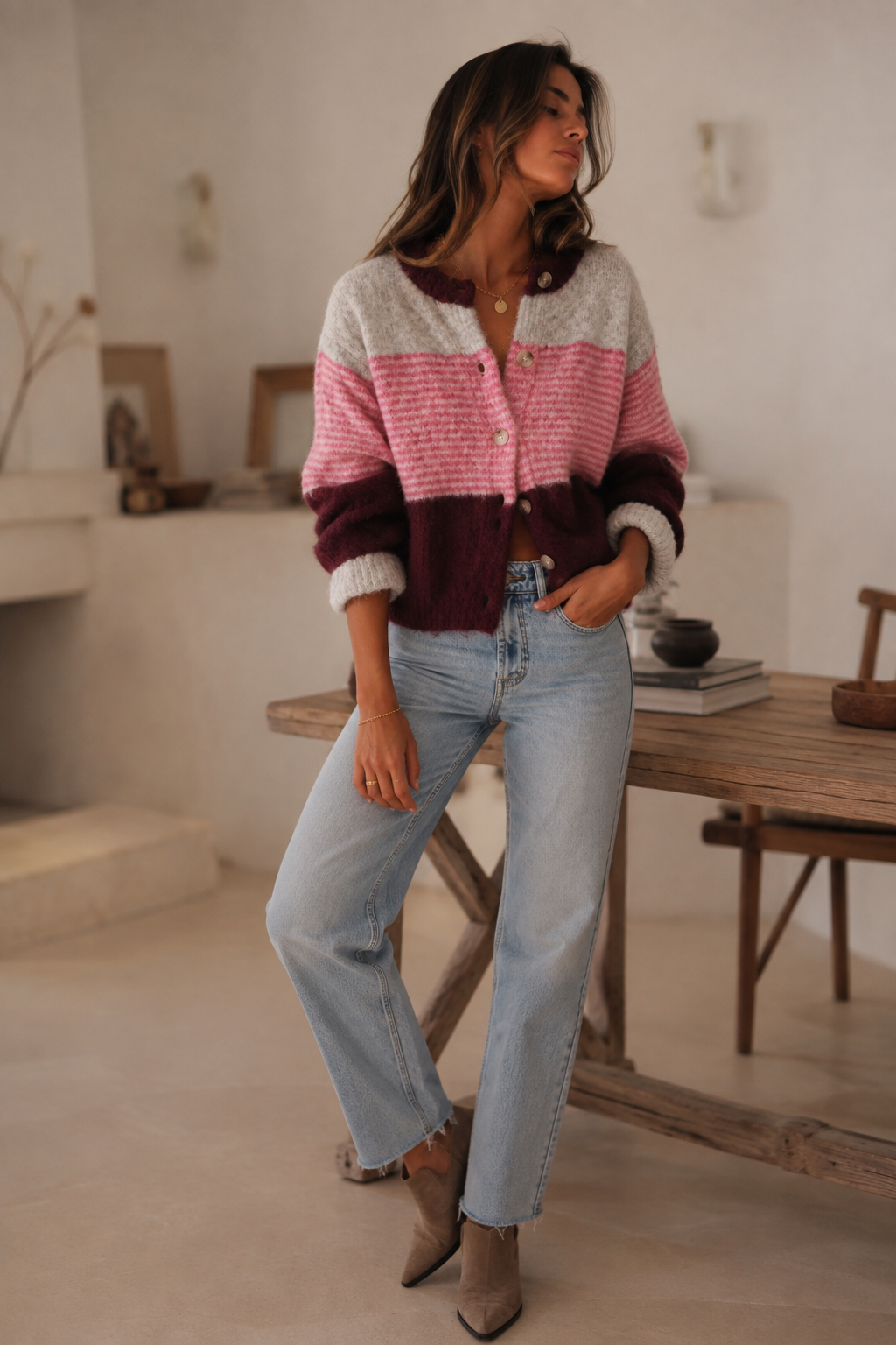 Gilet Giga rose