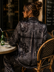 Chemise bandana noir
