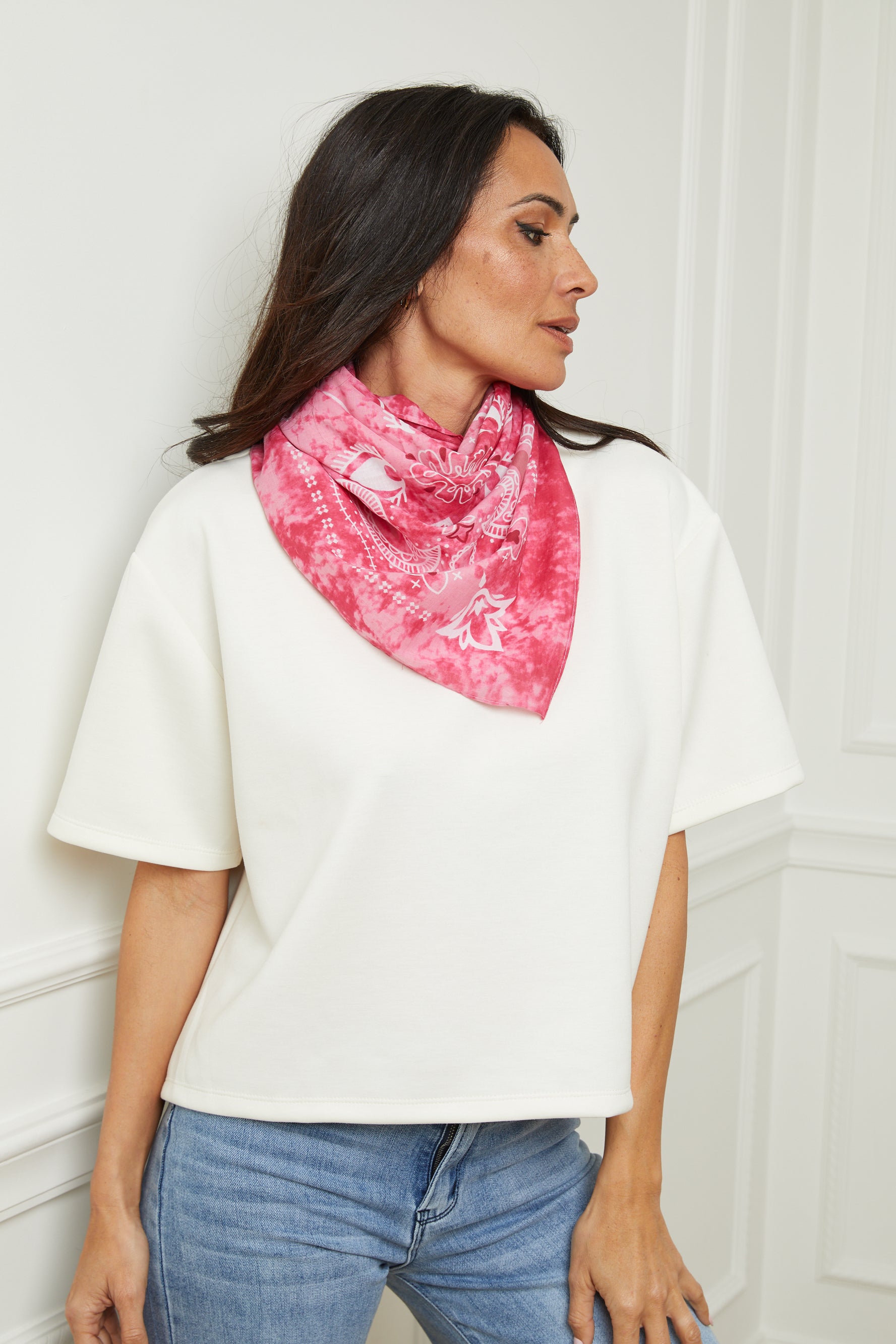 Foulard Bonnie rose