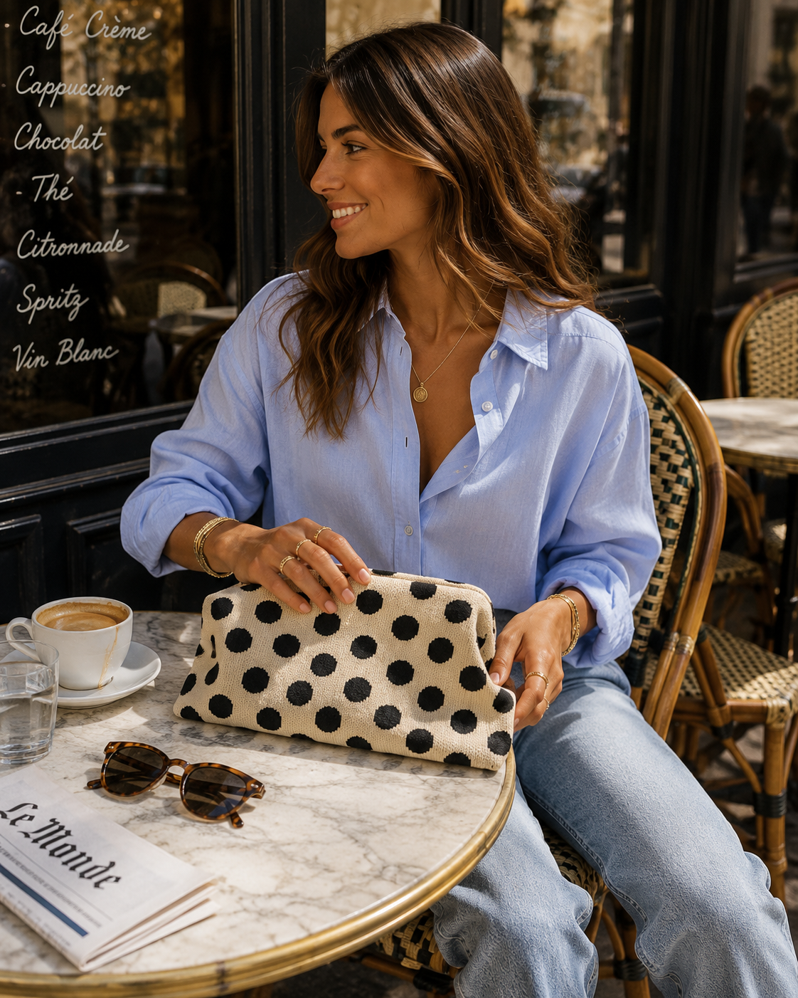 Pochette Bibi écru