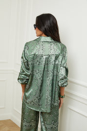 Chemise bandana kaki