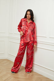 Pantalon bandana rouge