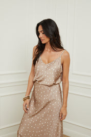 Top Polka beige