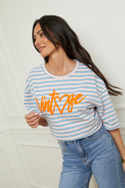 Tee Vintage ciel