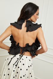 Top SATINE noir