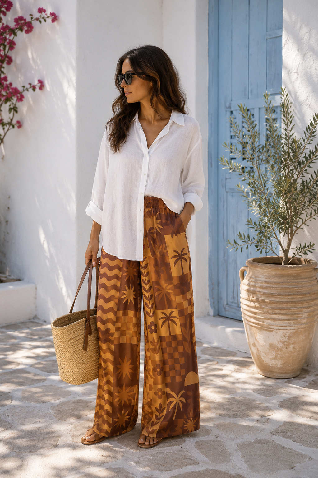 Pantalon Palmy Marron