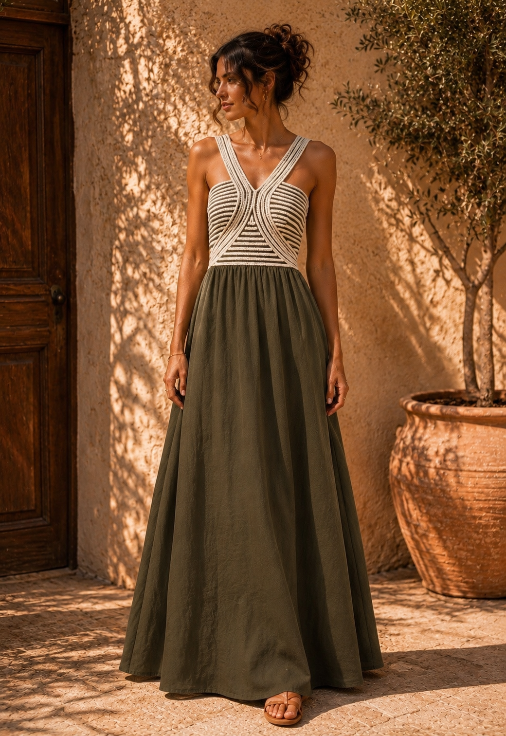 Robe Mykonos kaki