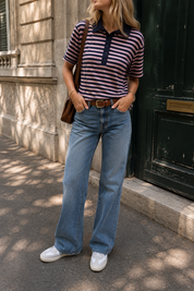 Polo Tom marine & Rose