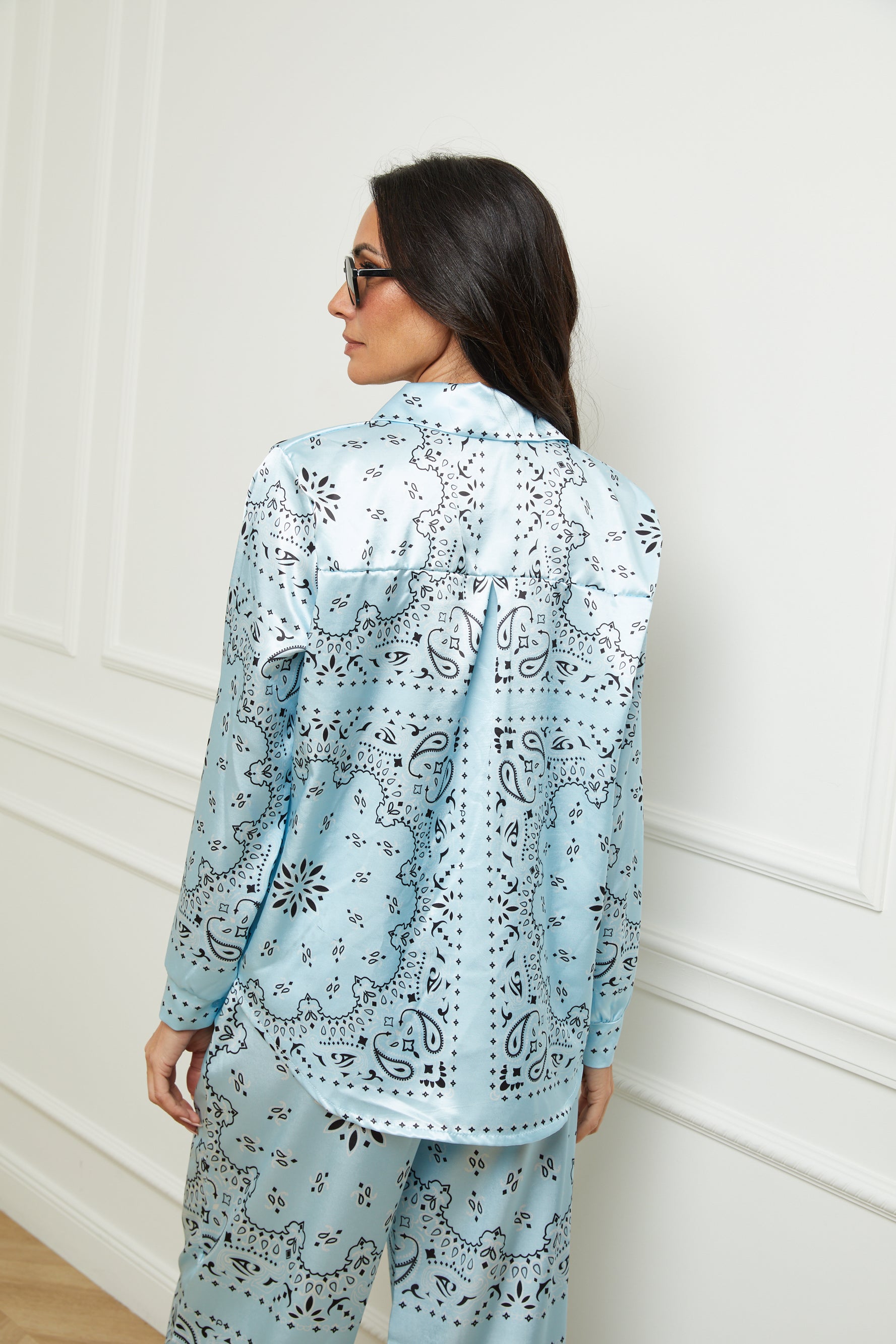 Chemise bandana ciel