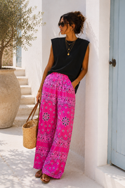 Pantalon Bandana Fuschia