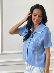 Gilet Mila bleu