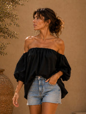 Blouse CARMEN noir
