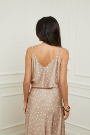 Top Polka beige
