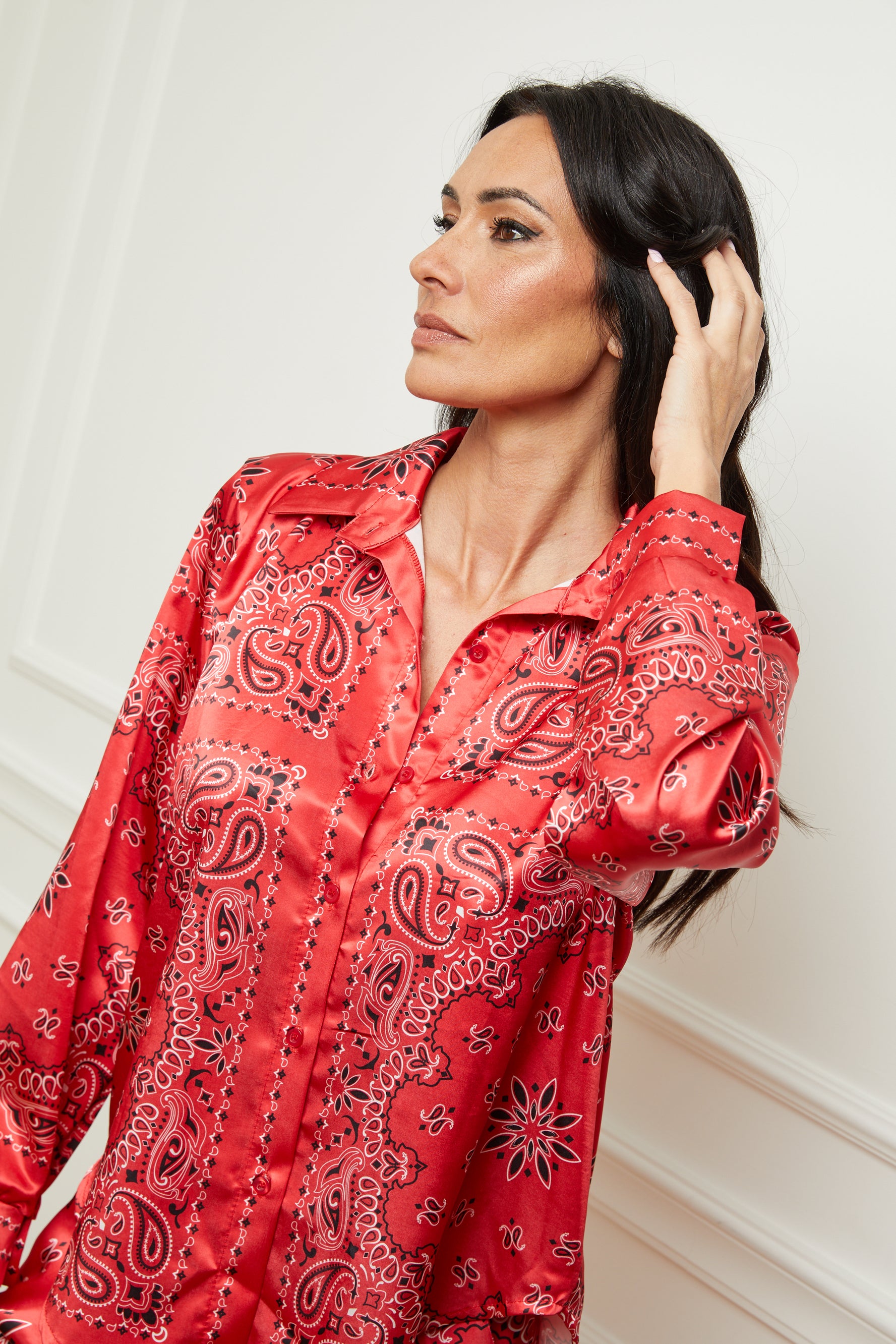 Chemise Bandana rouge
