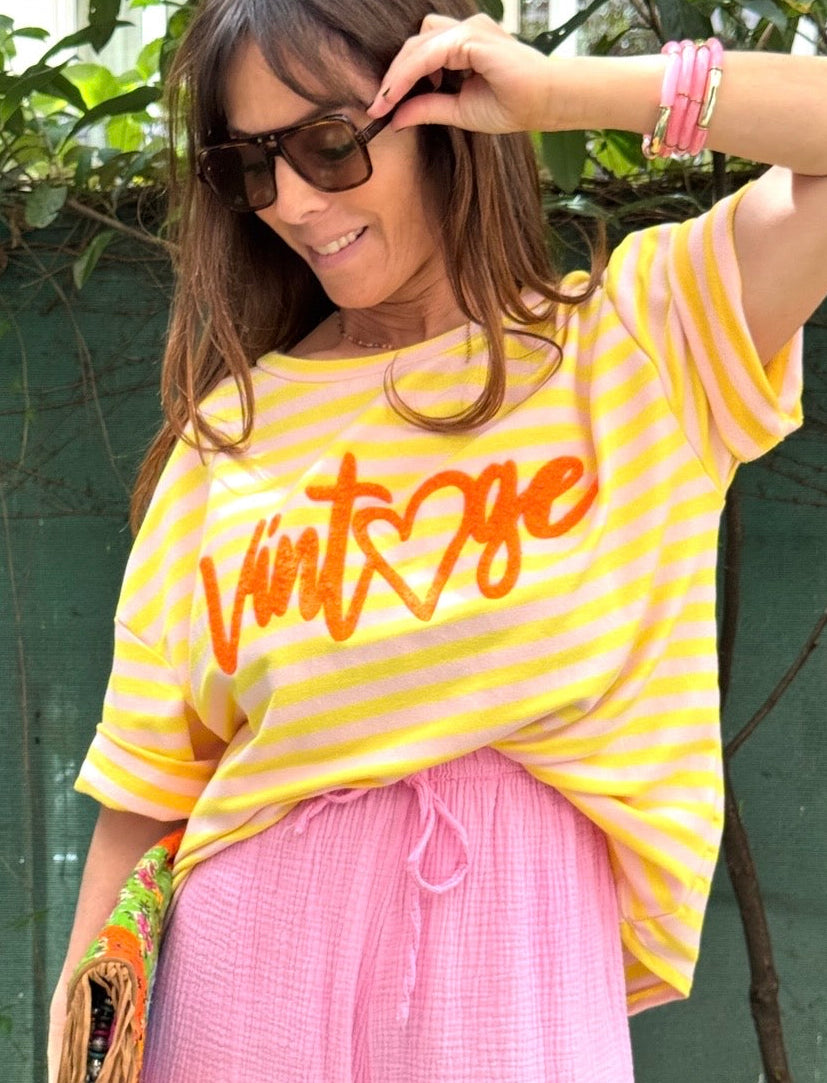 Tee Vintage jaune