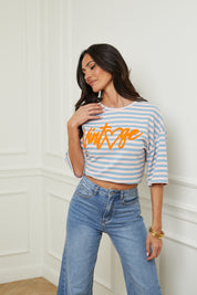 Tee Vintage ciel