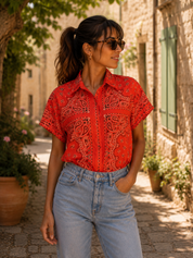 Chemise Bandita orange