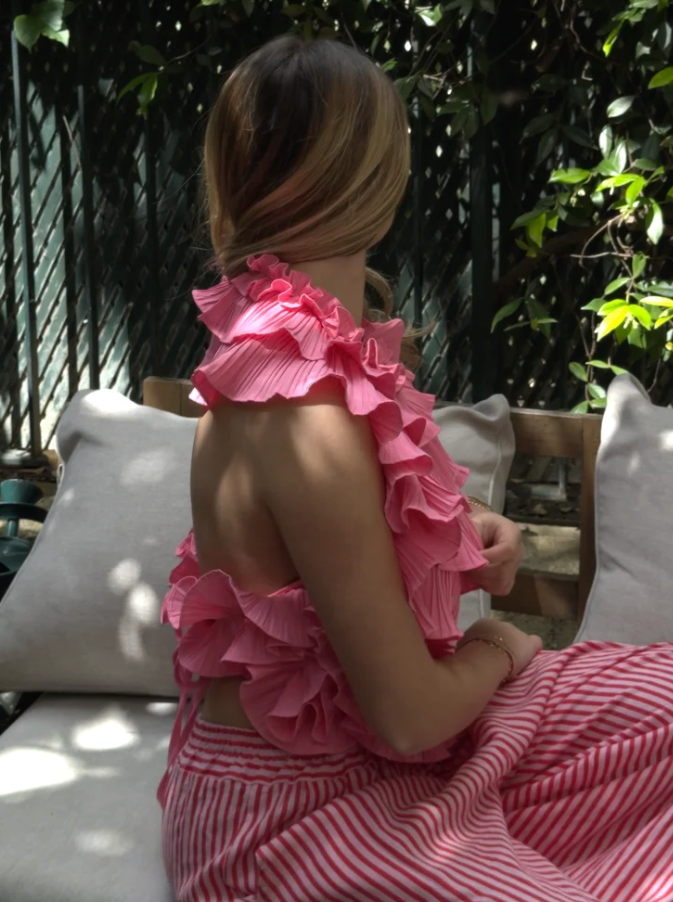 Top SATINE rose