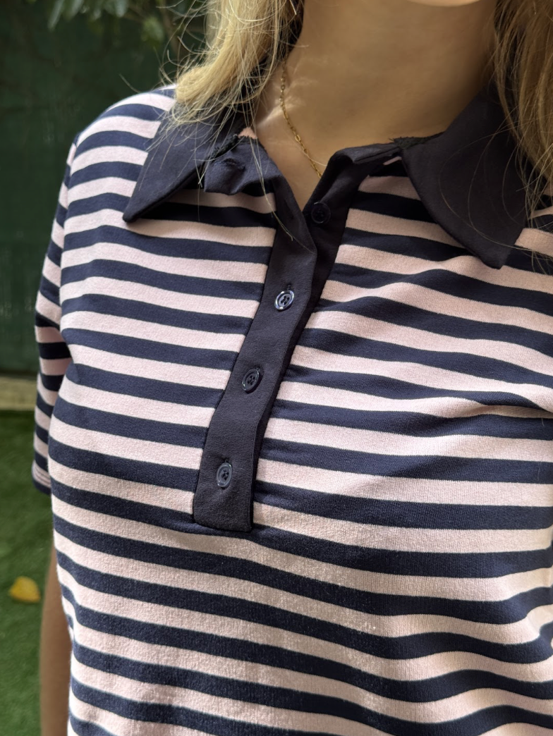 Polo Tom marine & Rose