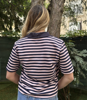 Polo Tom marine & Rose