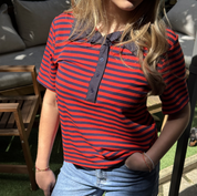Polo Tom marine et rouge