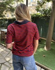 Polo Tom marine et rouge