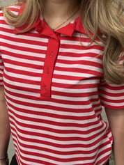 Polo Tom rouge et rose