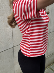 Polo Tom rouge et rose
