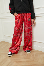 Pantalon bandana rouge