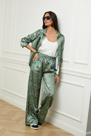 Chemise bandana kaki