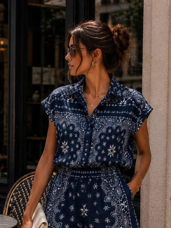Chemise Bandita marine