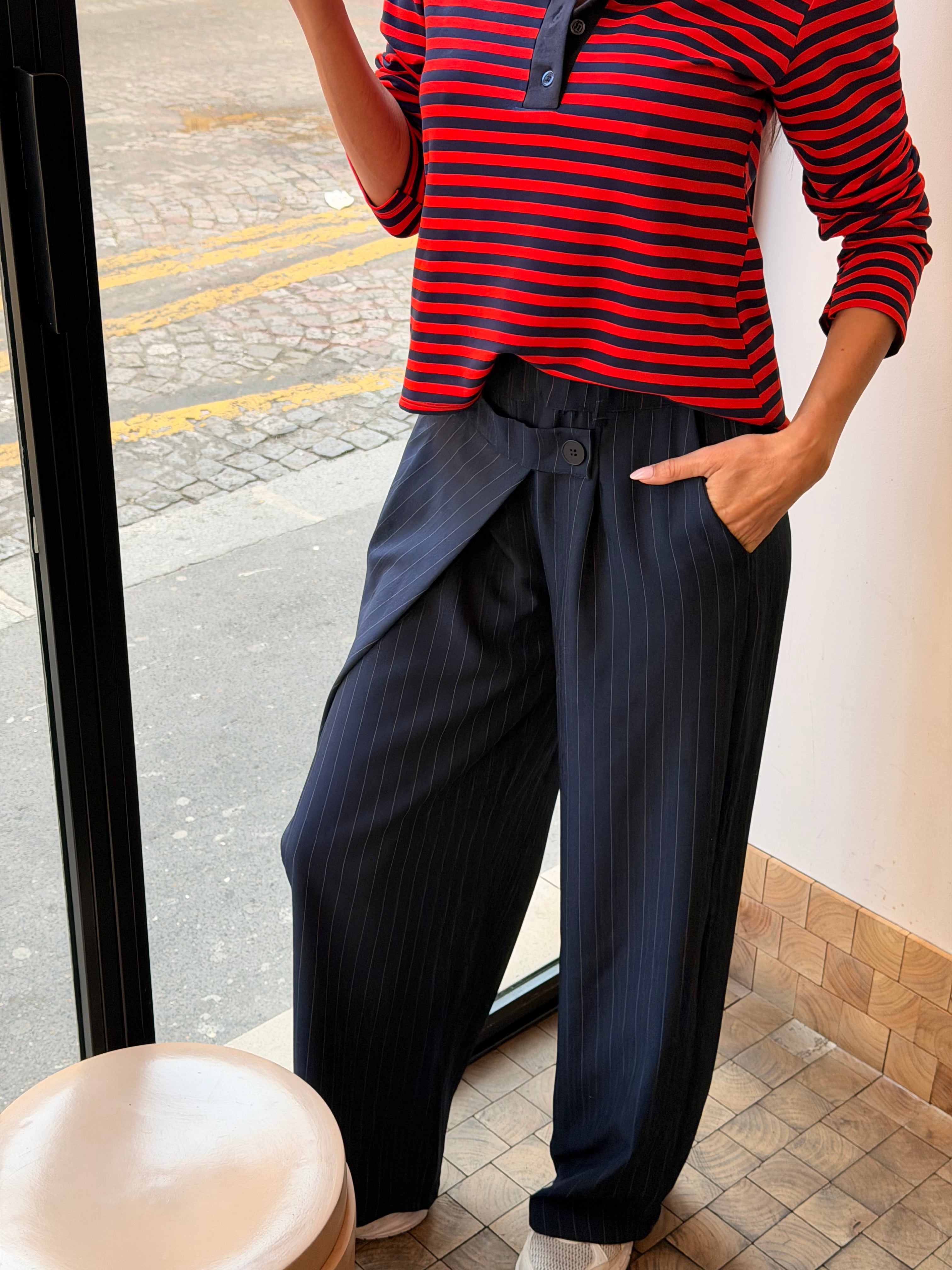 Pantalon AYA tennis Marine