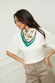 Foulard Teckel vert