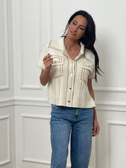 Gilet Mila écru