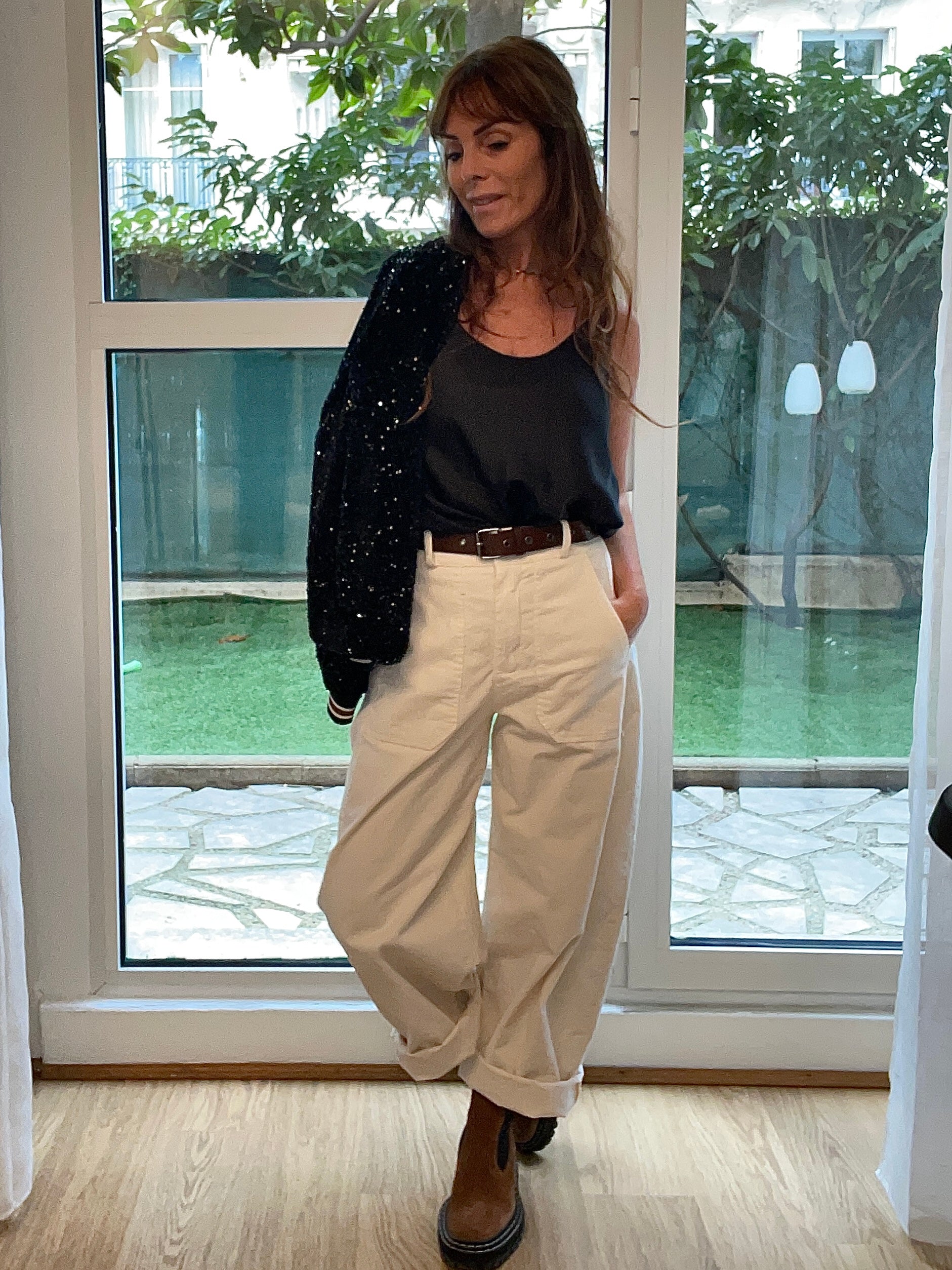 Pantalon Bianca Écru