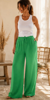 Pantalon Eden vert