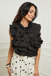 Top SATINE noir