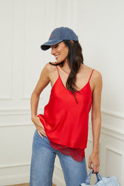 Top Noémie rouge