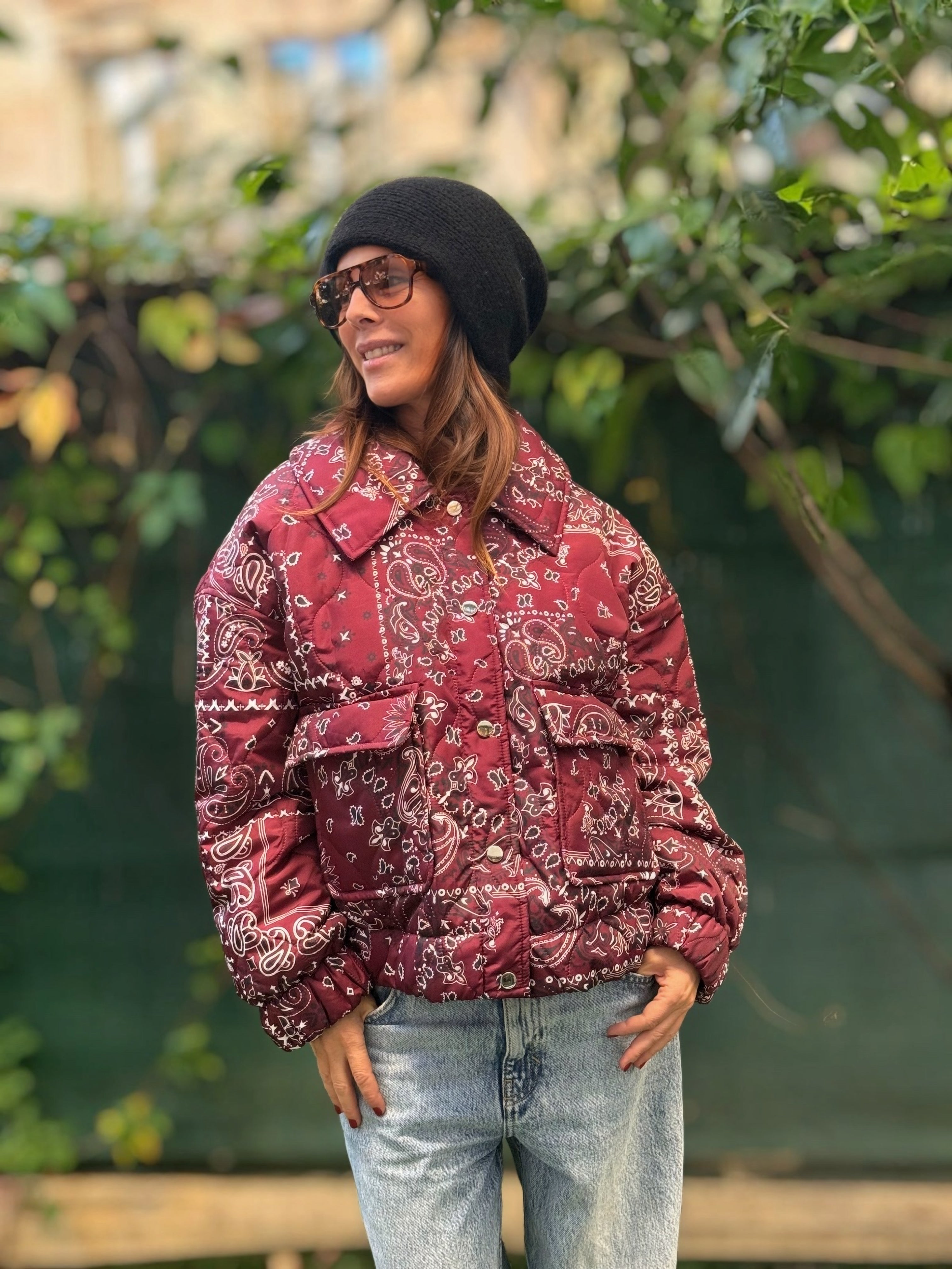 Veste Bandana Bordeaux