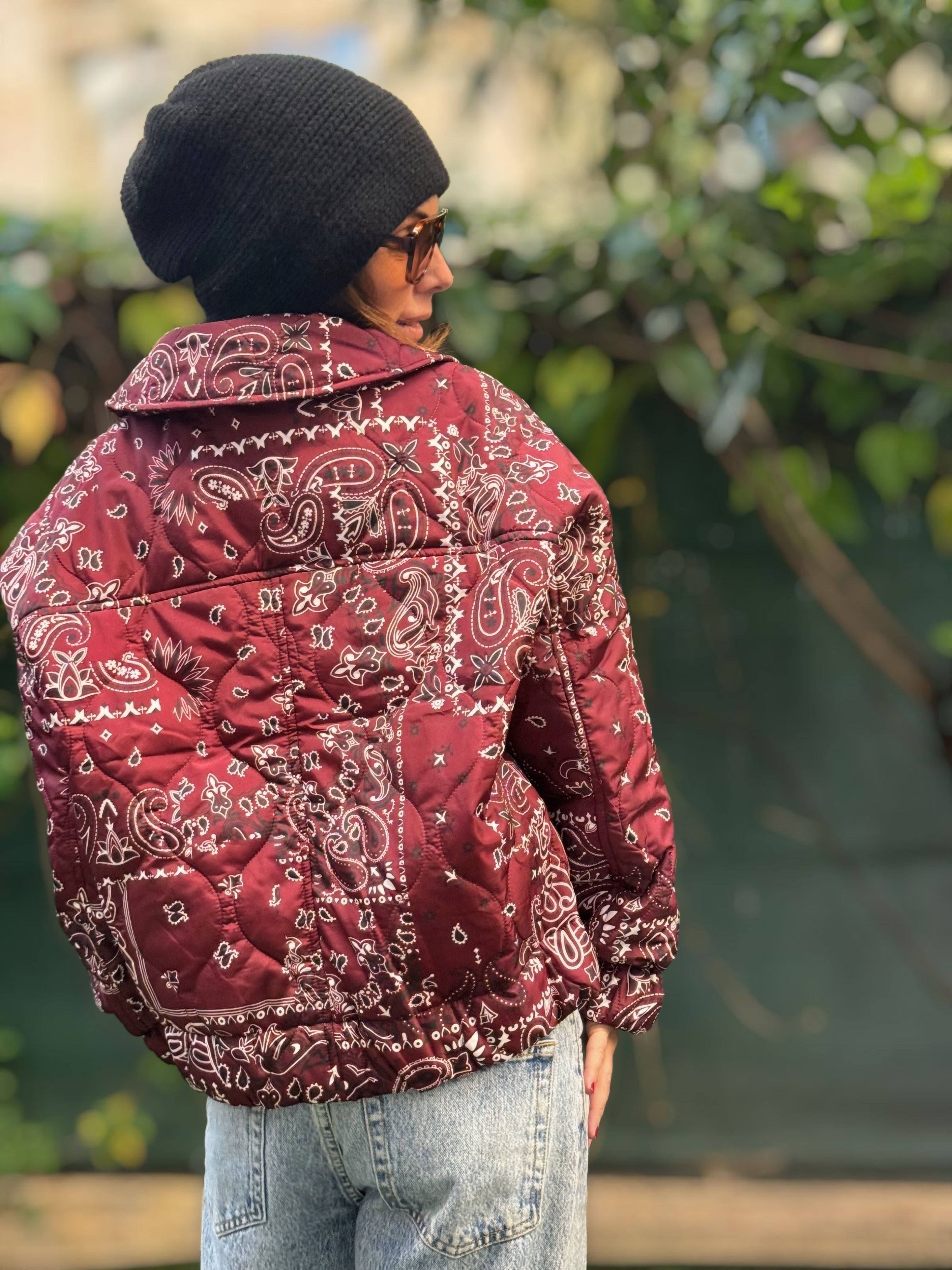 Veste Bandana Bordeaux