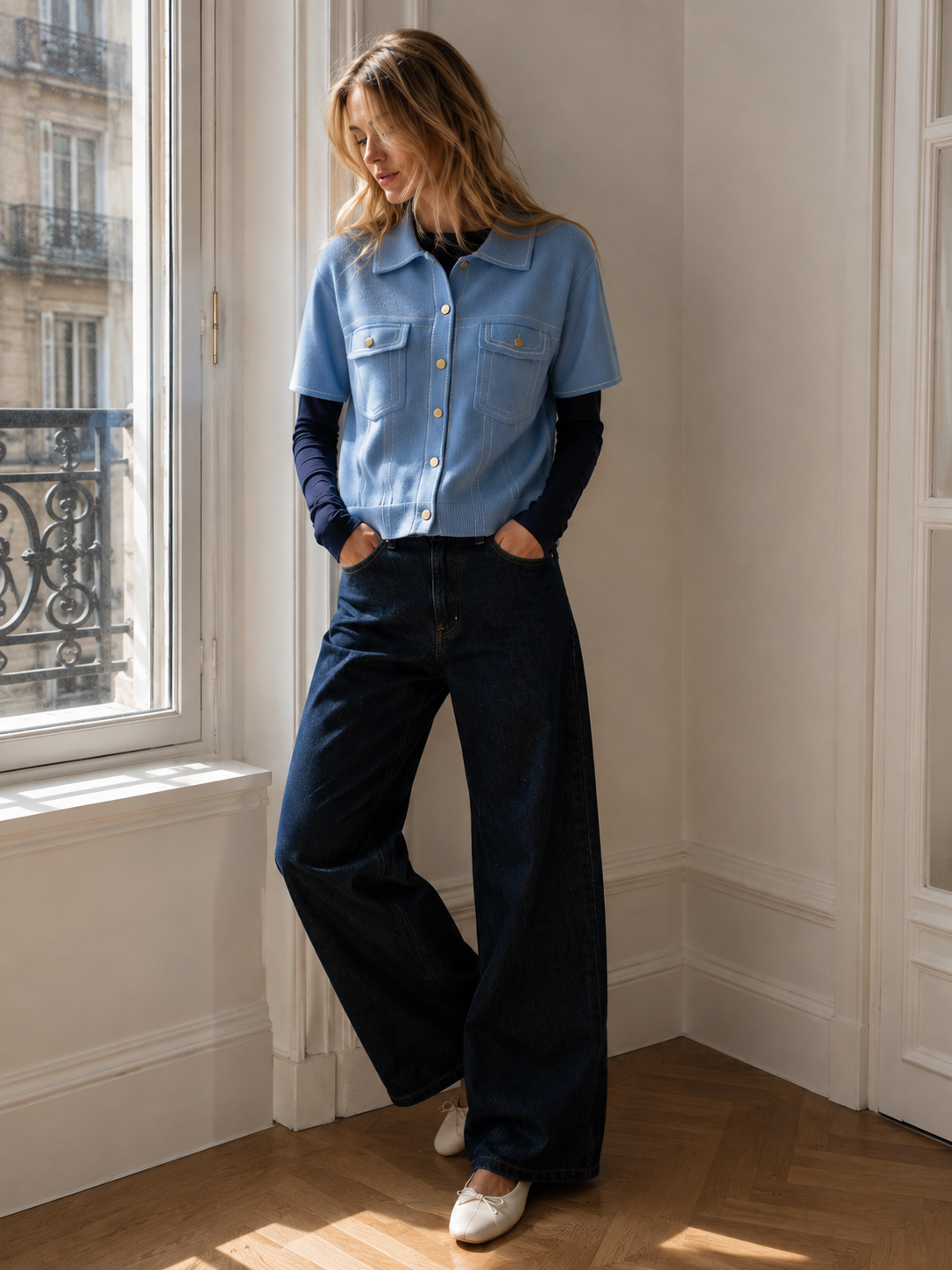 Gilet Mila bleu
