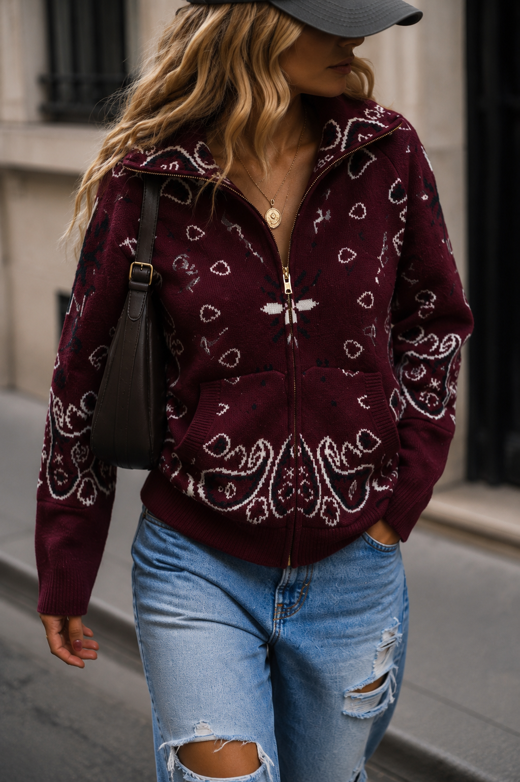 Gilet Orlando Bordeaux