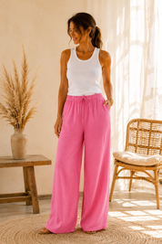 Pantalon Éden rose