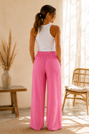Pantalon Éden rose